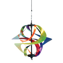 In the Breeze 2476 - Irisoiva Rainbow Vortex Spinner - lumoava ja värikäs riippuva tuulipyörre
