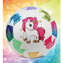 Barocity Unicorn st?rrelse 3 fodbold - drenge og piger fodbold til b?rn Farverig enhj?rning bold Sjov sm? b?rn b?rn fodbold til indend?rs og uden