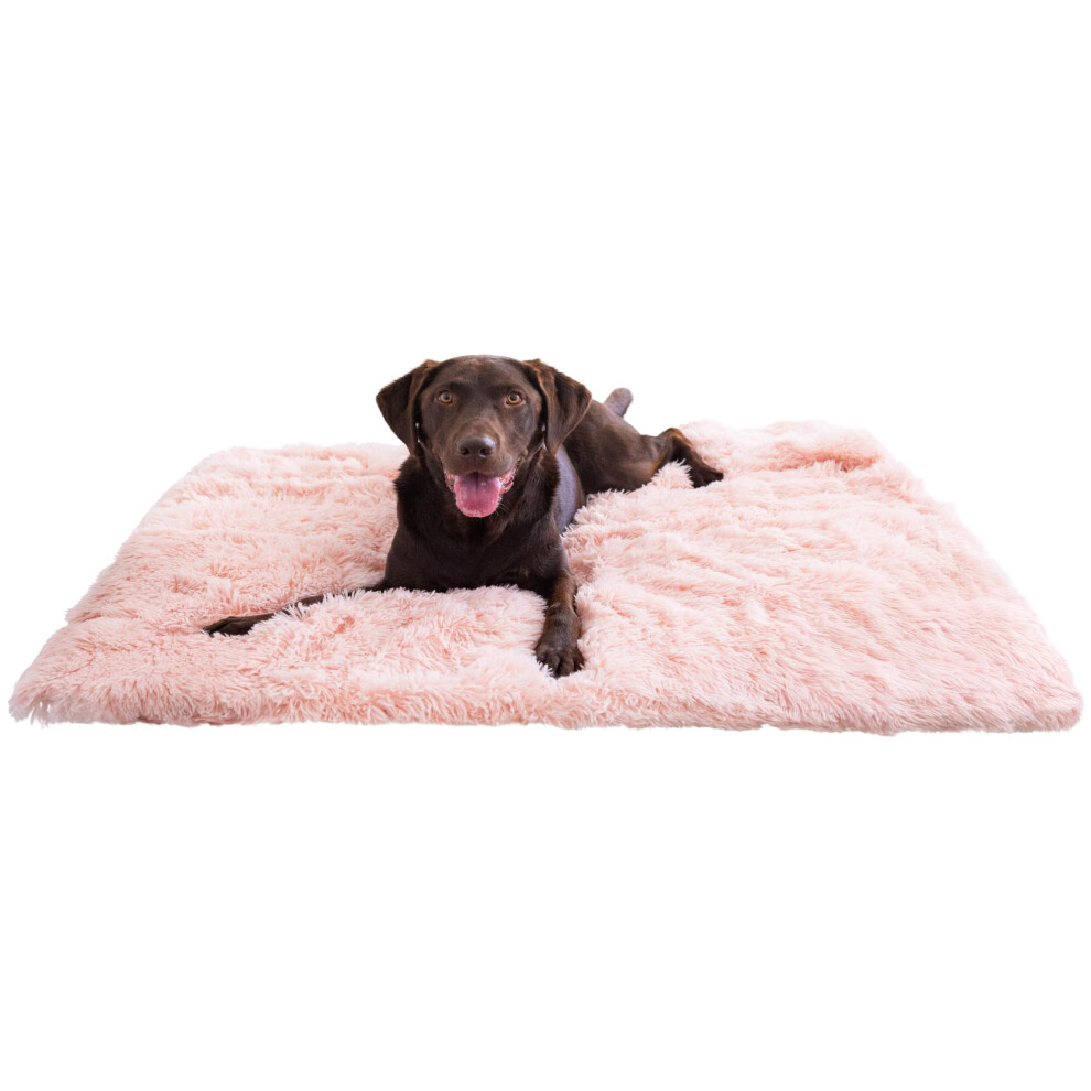 Best Friends by Sheri Calming Shag Dog Blanket - Ultra Soft Faux Fur Pet Throw Anxiety-Relief Lightweight Warm Bed Cover for Dogs and Cats Machine