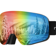 Retrospec Flume-skibriller til m?nd og kvinder UV-beskyttelse over briller Anti-t?ge ridsefaste snebriller til skil?b og snowboarding