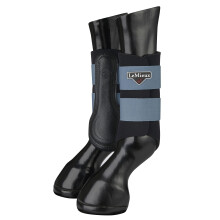 LeMieux Grafter Brushing Horse Boots - Protective Gear and Training Equipment - Equine Boots Wraps & Accessories (Ice Blue/X-Large)