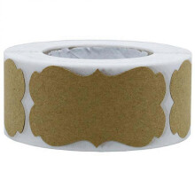 300 Pcs Seal Stickers Resents Wrapping Stickers Kraft Paper Labels Kraft Paper Tags