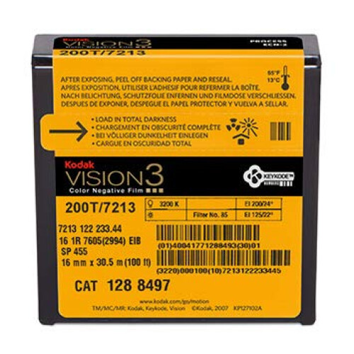 Kodak Kodak 16mm Vision3 100ft (33m) 200T/7213