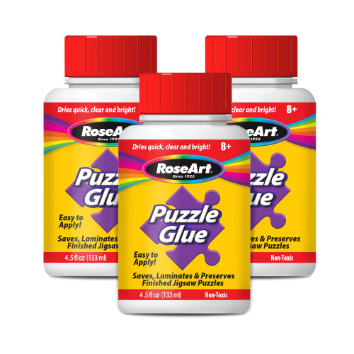 RoseArt – 4,5 oz. Puzzle-Kleber mit Applikator, 3er-Pack 1