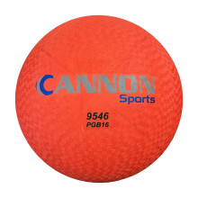 Bola de juegos de goma roja de Cannon Sports para 4 cuadros de dodgeball cuadrados y balonmano (13 pulgadas)