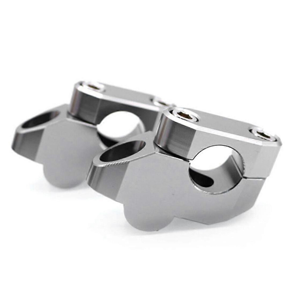 Kikidex (As Show, One Size) Handlebar Risers Mount Back Moved Up Compatible With Honda Cbf1000 Nc750(Silver)