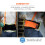 Ergodyne ProFlex 100HV Back Support Brace High Visibility Support Belt 8"""" Spandex Material Removeable Straps 4