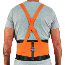 Ergodyne ProFlex 100HV R ckenst tze, gut sichtbarer St tzg rtel, 20,3 cm Spandex-Material, abnehmbare Tr ger