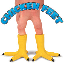 Archie McPhee Chicken Feet Finger Puppets (set van 2)