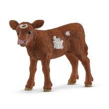 Schleich Farm World Farm Animal Leget?j til b?rn og sm?b?rn Texas Longhorn Baby Cow Leget?j i alderen 3+