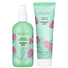 Rosemary Mint Scalp Care Shampoo & Conditioner Set - Rent veganskt schampo & balsam fr fet eller flagnande hrbotten (alla hrtyper) En balanser