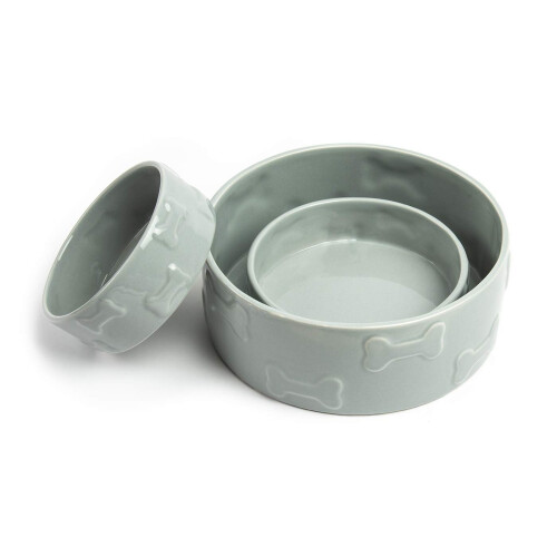 Park Life Designs Pet Bowl | Manor (Large  Grey) 2