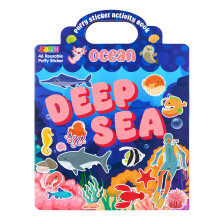 JOYIN Puffy Sticker Book Opakovane pouiteln samolepky Knihy aktivit pro deti Cestovn hracky do letadla Roztomil prelepiteln samolepky Remesla D