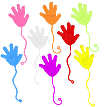 JOYIN Large 48 stk Glitter Sticky Hands Party Favors Festbordsfavoritter S?t til b?rn Ferietraditioner Klassev?relses skattekasse Karnevalspr?mie