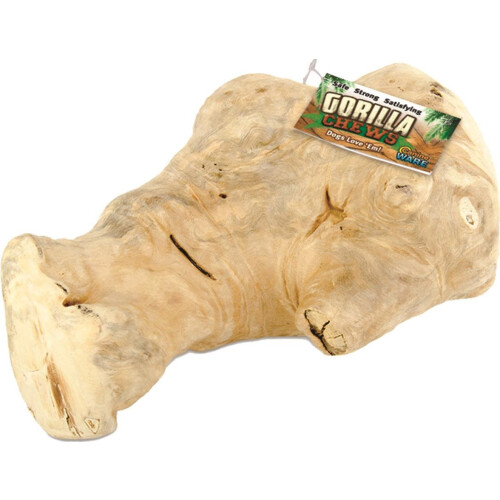 Ware Manufacturing Gorilla Chew - Masticable de madera grande y duradero para perros