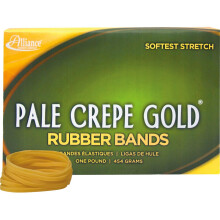 Alliance Rubber 20305 Pale Crepe Gold -kuminauhat Koko #30 1 lb Laatikko sisδltδδ n. 1770 Bands (2"""" x 1/8"""" Golden Crepe)