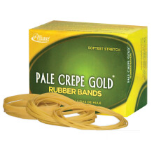 Alliance Rubber 20549 Pale Crepe Gold -kuminauhat, koko #54 1/4 lb Box (erikokoiset Golden Crepe)
