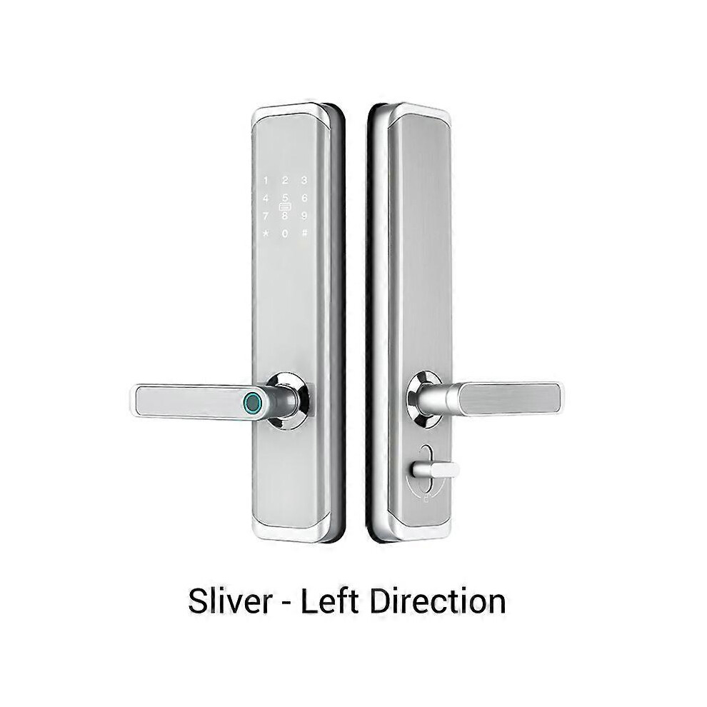 (Rose Gold, One Size) Ttlock App Biometric Fingerprint Door Lock Keyless Smart Lock Wifi Bluetooth Fingerprint Lock Electronic Home Lock Dual Battery 4909775811889