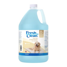 Petag fresco n shampoo profumato in lino croccante pulito (concentrato 15: 1) - 1 gallone - calma la pelle irritata secca con vitamina E e aloe vera