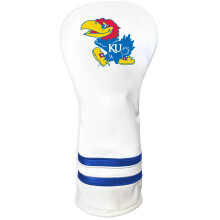 Team Golf NCAA Kansas Jayhawks Biala nakladka na glwke Fairway w stylu vintage Biala nakladka na glwke klubu golfowego Fairway w stylu vintage Form