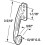 Slide-Co 22797 Right Hand Drawer Track Roller 13/16"""""""" 2