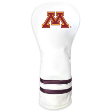 Team Golf NCAA Minnesota Golden Gophers White Vintage Fairway Head Cover White Vintage Fairway Golf Club Headcover Form Fitting Design Retro De