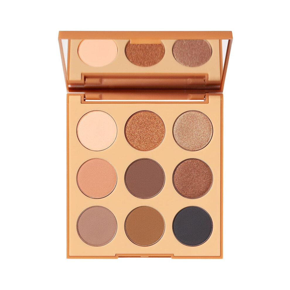 Morphe 9T Neutral Territory Artistry Palette - Warm Neutral Makeup Palette with Matte and Shimmer Finishes - Highly Pigmented Eye Makeup with a Blenda