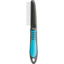 Trixie huisdier verzorgt hark fijne tand voor honden en katten roterende tanden verwijdert losse haarwissels en matten 8.7 """" (22 cm)
