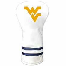 Team Golf NCAA West Virginia Mountaineers White Vintage Driver Head Cover White Vintage Driver Golf Club Headcover Form Fitting Design Retro De