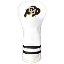 Team Golf NCAA Colorado Buffaloes White Vintage Fairway Head Cover White Vintage Fairway Golf Club Headcover Form Fitting Design Retro Design &