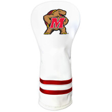 Team Golf NCAA Maryland Terrapins Biala nakladka na glwke Fairway w stylu vintage Biala nakladka na glwke klubu golfowego Fairway w stylu vintage D