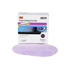 3M 30570 Hookit Purple 5"""" P800 Grit Finishing Film Disc