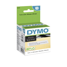 tiquettes d'adresse de retour dymo lw 3/4 """" ""x 2"" ""blanc auto-adh   sif 2 rouleaux de 500 (30578)