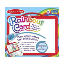 Melissa & Doug Regenboog Koord Afbeelding & Patroonmaker Teken met Koorden - 39 Koorden, 6 Dubbelzijdige Kaarten