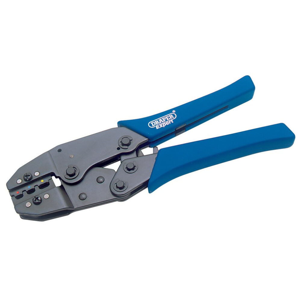 Draper 35574 Expert Ratchet Action Terminal Crimping Tool  220mm  Blue