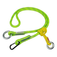 Lgica de cuerda 5/8 """" x 10 'Proavangera de friccin ajustable con accesorio Carabiner Rope Green