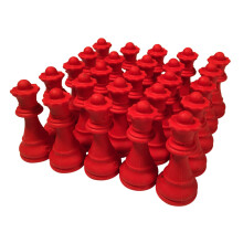 Rote Schachk   nigin-Radiergummis     Party-Gro   packung mit 25 St   ck     Schachclub-Preise und Partygeschenke     von WE Games