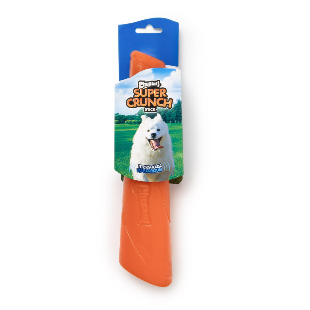 Chuckit! Super Crunch Fetch Stick Dog Toy  9.2 inches in Length  Medium-Large  for Breeds 20-100 lbs