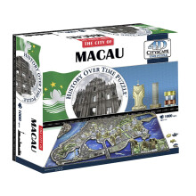 4D kaupunkikuva 4D Macaon Kiinan palapeli