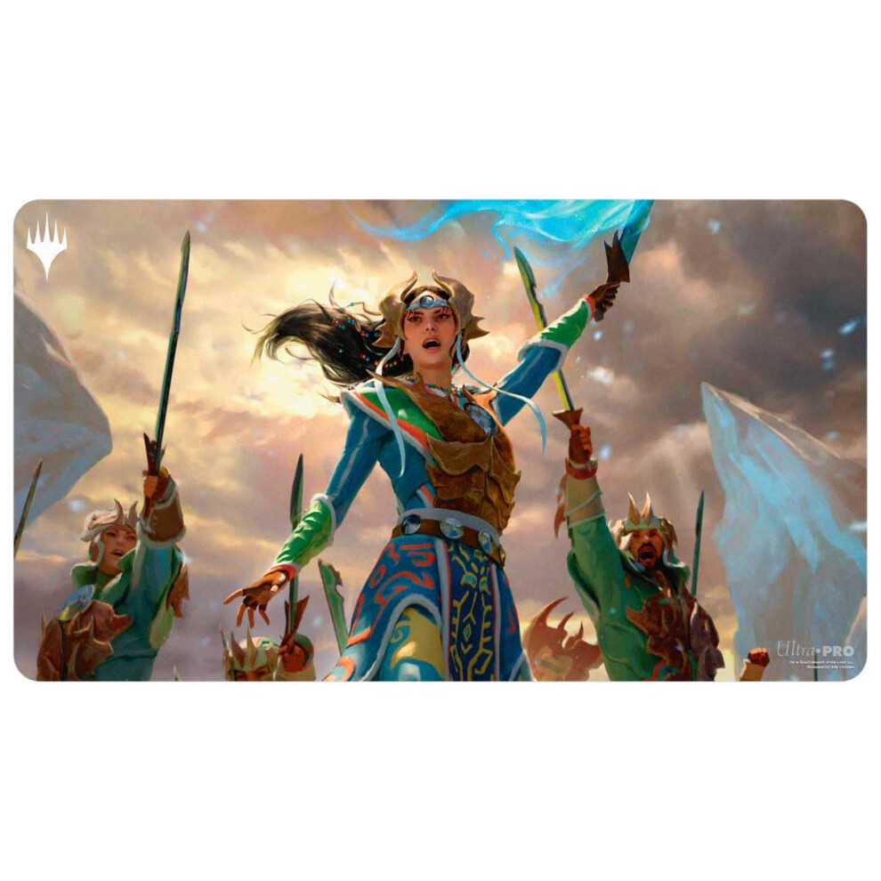 Ultra Pro - Tarkir Dragonstorm Eshki Temurs Roar (Temur Roar Commander Deck) Playmat For Magic: The Gathering | Gaming Table Mat Card Game Accessory 074427388331