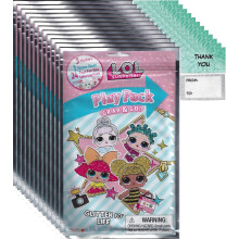 LOL Dolls Grab n Go Play Pack Bulk Bndel mit 12 Spielpaketen mit Aufklebern, Malbuch und Buntstiften Ideal fr Kinder ab 3 Jahren (LOL Doll