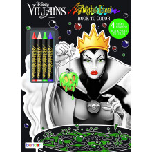 48-stronicowa kolorowanka Disney Villains z jasnymi pomyslami i neonowymi kredkami 43249 Bendon