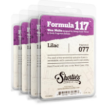 Shortie's Candle Company Pure Lilac Wax Melts Bulk Pack - 4 strkt duftende 3 Oz. Barer (12 Oz. I alt) - Lavet med naturlige olier - Kollektion a