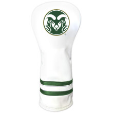 Team Golf NCAA Colorado State Rams White Vintage Fairway Head Cover White Vintage Fairway Golf Club Headcover Form Fitting Design Retro Design
