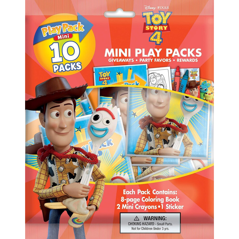 New Toy Story Disney 4 Mini Coloring Play Packs Bendon 45026