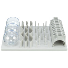 TRIXIE Fun Board XXL Interactief kattenspeelgoed voor grote katten Verrijkingsspeelgoed voor binnenkatten Traktatiepuzzel Interactief spel en men