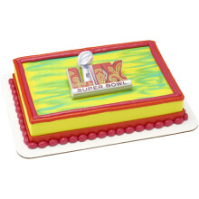 DecoPac NFL Super Bowl LIX Kagedekoration Fodbold Kage Topper Officielt licenseret Food Safe Cake Topper