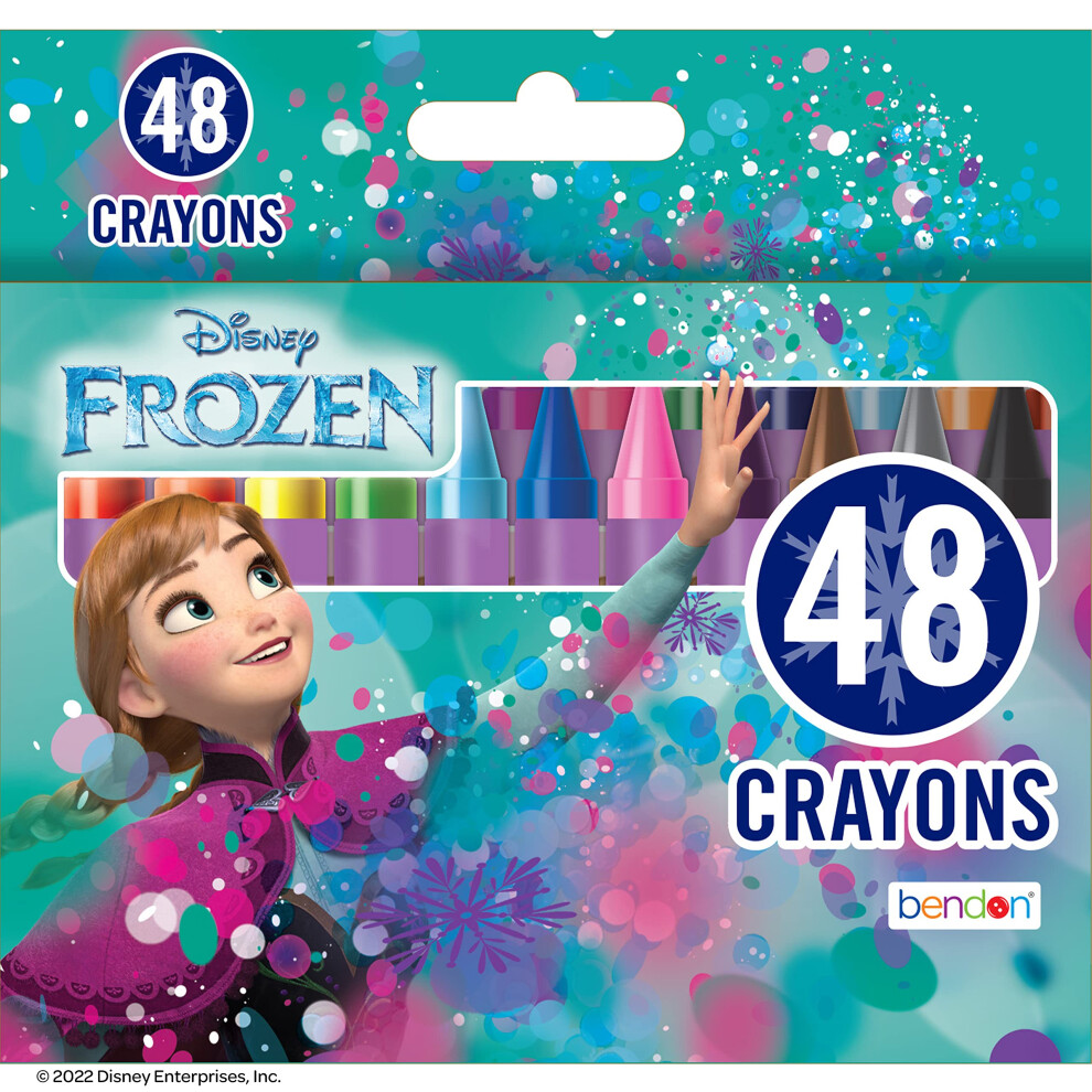 Disney Frozen 48 Count Crayons In Tuck Box
