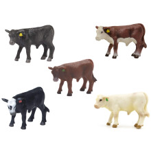 Little Buster Toys Kalve S?t - 5 Pakke; Sort Angus Hereford R?d Angus Sort Baldy og Charolais; F? alle dine kalve i ?n aftale!