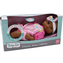 Baby's First Bathtime Baby Softina in Jumper with Matching Headband and Feel So Real Skin - Safe for Children 1 Year & Up